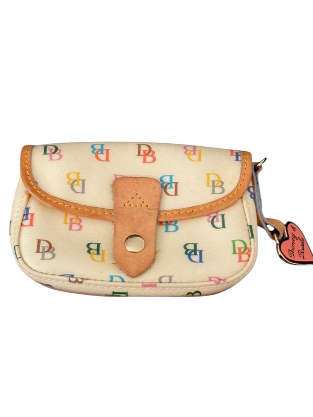 Dooney & Bourke Monogram Collection Vintage Logo Wristlet Y2K Millennial Fairy